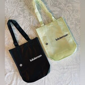 🍋 2 LULULEMON Shopping Totes